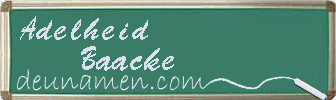 Adelheid Baacke Visitenkarte